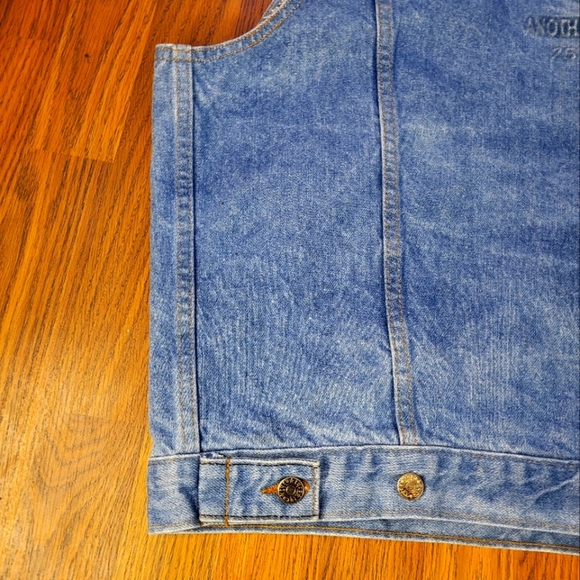 Vintage 80s Chicago B.L.U.E.S. Denim Vest XXL – Union Made USA – Cut-Off A41 - Picture 12 of 13
